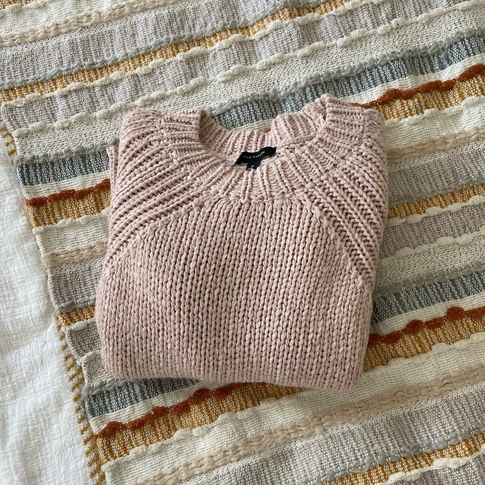 Ann Taylor Blush Pink Knit Sweater